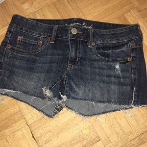 American Eagle Short Distressed Denim Shorts